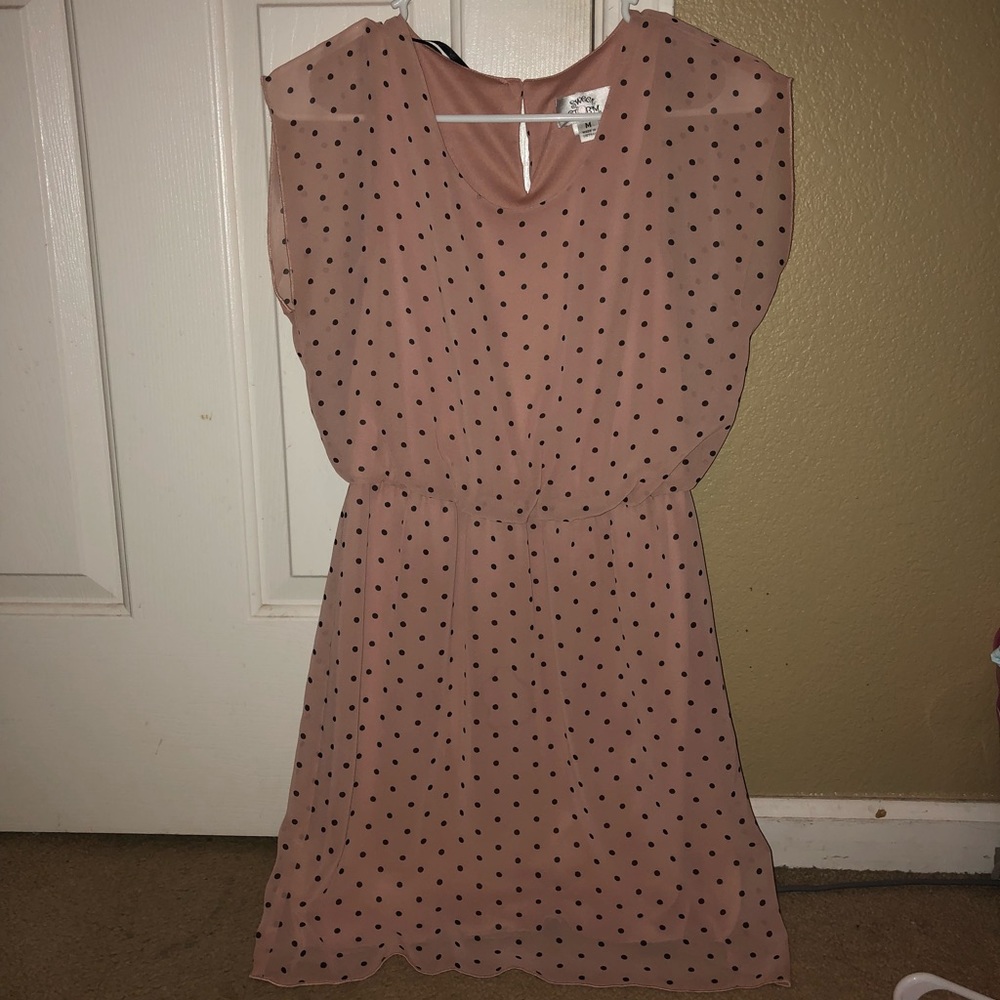Sweet Storm Pink with Polka Dot Medium Dress